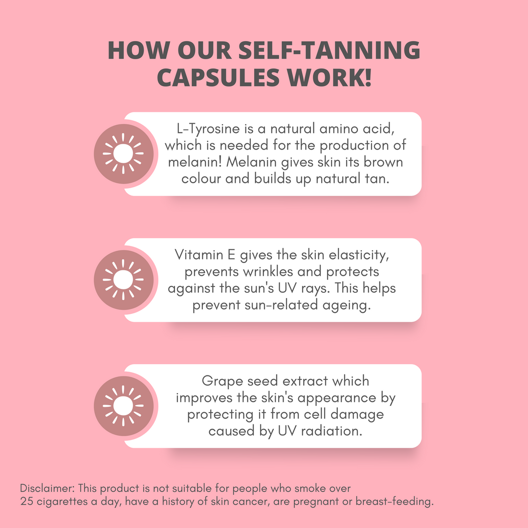 Self-Tanning |  Activeert en versnelt het bruiningsproces | 150 Capsules
