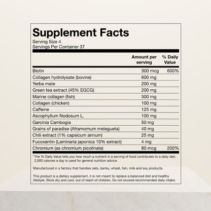 Collageen Vetbrander, Thermogenic Fat Burner, 150 capsules
